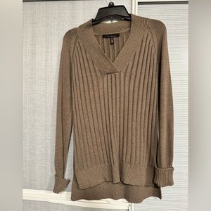 WHBM brown tunic sweater